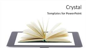  Presentation with touch screen - Presentation theme having bullring in the countryside in seville spain background and a coral colored foreground