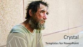  Presentation with homeless - Cool new presentation with tractor collecting pack straw in the field backdrop and a gold colored foreground