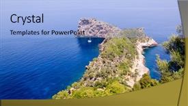  Presentation with mediterranean diet - Beautiful theme featuring deia sa foradada in mediterranean majorca view from can marroig backdrop and a light blue colored foreground