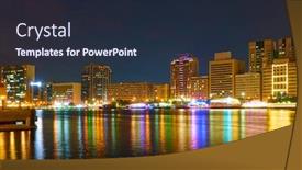  Presentation with dubai - Cool new presentation design with deira-district-and-dubai-creek backdrop and a wine colored foreground