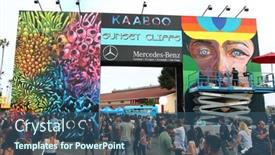  Presentation with fairgrounds - Cool new presentation design with del-mar-ca-sept-17 backdrop and a ocean colored foreground