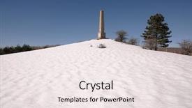  Presentation with stone - Colorful presentation design enhanced with del mergo in nebrodi park backdrop and a sky blue colored foreground