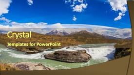  Presentation with chile patagonia - PPT theme enhanced with del paine national park - biosphere background and a  colored foreground