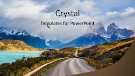  Presentation with chile patagonia - Amazing PPT theme having del paine national park - biosphere backdrop and a  colored foreground