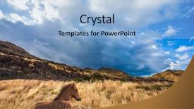  Presentation with chile patagonia - Slides enhanced with del paine national park - biosphere background and a  colored foreground