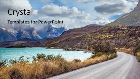  Presentation with chile patagonia - Amazing presentation design having del paine national park - biosphere backdrop and a  colored foreground