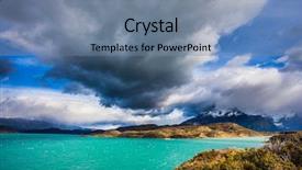  Presentation with chile patagonia - Amazing presentation theme having del paine national park - biosphere backdrop and a seafoam green colored foreground