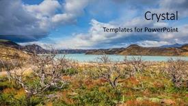  Presentation with chile patagonia - PPT layouts with del paine national park - biosphere background and a  colored foreground