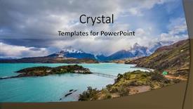  Presentation with chile patagonia - PPT layouts consisting of del paine national park - biosphere background and a  colored foreground