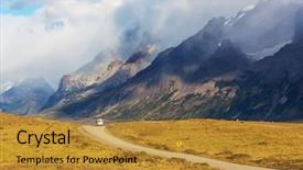 Presentation with japan beautiful landscape mountain fuji - Beautiful theme featuring del paine national park chile backdrop and a  colored foreground