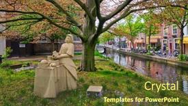  Presentation with death - Theme enhanced with delft-netherlands-may-12-2017 background and a tawny brown colored foreground