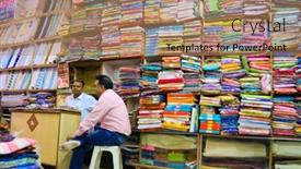  Presentation with textile shop - Colorful theme enhanced with delhi-december-2-two-textile backdrop and a coral colored foreground