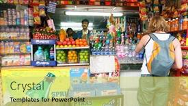  Presentation with polluted - Presentation theme consisting of delhi-february-26-juice-stall background and a yellow colored foreground