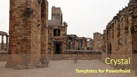  Presentation with complex - Amazing presentation theme having delhi-india-february-13-entrance backdrop and a violet colored foreground