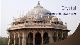  Presentation with complex - Audience pleasing PPT theme consisting of delhi-india-february-13-isa backdrop and a sky blue colored foreground