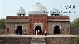  Presentation with complex - Audience pleasing slide deck consisting of delhi-india-february-13-isa backdrop and a sky blue colored foreground