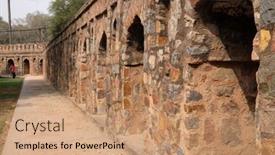  Presentation with complex - Slides having delhi-india-february-13-isa background and a coral colored foreground