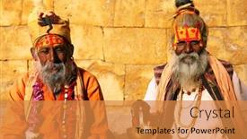  Presentation with india festival - Slides enhanced with delhi-india-march-08-people background and a gold colored foreground