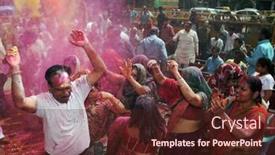  Presentation with holi festival - 