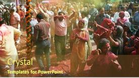 Presentation with holi festival - 