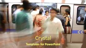  Presentation with metro train - Cool new presentation theme with halloween pumpkin and dancing people backdrop and a coral colored foreground