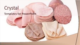  Presentation with wafer - PPT theme with deli - big group of wafer thin background and a lemonade colored foreground