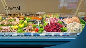  Presentation with birthday fireworks display - Theme having deli on display background and a  colored foreground