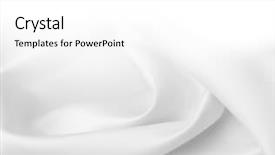  Presentation with silk - Beautiful presentation theme featuring delicate - closeup of rippled silk fabric backdrop and a white colored foreground