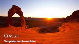  Presentation with national - PPT layouts with delicate-arch-in-arches-national background and a crimson colored foreground