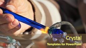  Presentation with artist - Colorful presentation theme enhanced with glassblowing - delicate work of the glass backdrop and a tawny brown colored foreground