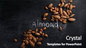  Presentation with almond - Cool new theme with delicious almonds - top view photo of almond backdrop and a black colored foreground