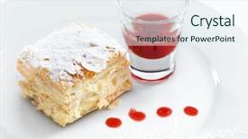  Presentation with confectionery tasty cake pops - Amazing slide set having delicious and yummy napoleon cake backdrop and a sky blue colored foreground