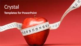  Presentation with food red - Amazing presentation design having healthy food delicious apple backdrop and a tawny brown colored foreground