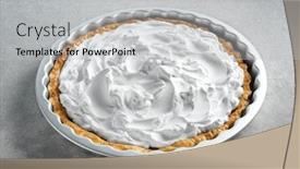  Presentation with banana cake - Amazing theme having fresh homemade banoffee pie - delicious banana cake on table backdrop and a light gray colored foreground