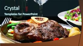  Presentation with beef - Cool new presentation design with delicious-beef-shank-served backdrop and a  colored foreground