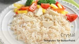  Presentation with brown rice - 