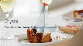  Presentation with blackberry - Cool new PPT layouts with delicious cake under chocolate glaze with blackberry backdrop and a light gray colored foreground