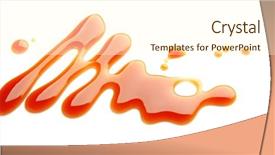  Presentation with sambal hot sauce - Slides with delicious caramel sauce on white background and a cream colored foreground