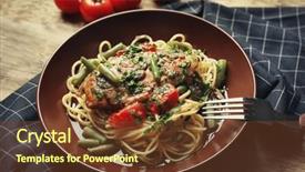  Presentation with chicken little chicks - Cool new slides with delicious chicken marsala with spaghetti backdrop and a  colored foreground