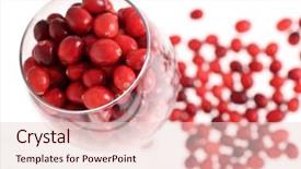  Presentation with cranberry juice - Amazing presentation theme having delicious cranberries in a glass concept cranberry juice backdrop and a lemonade colored foreground