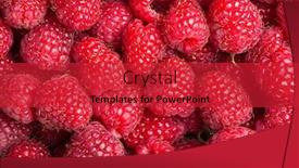  Presentation with first - Amazing slides having delicious first class fresh raspberries background backdrop and a red colored foreground