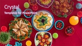  Presentation with mexican food delicious taco shells - Theme featuring delicious food ready and decorated background and a violet colored foreground