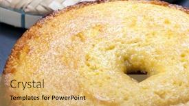  Presentation with corn - Theme enhanced with delicious-fresh-corn-cake-food background and a yellow colored foreground
