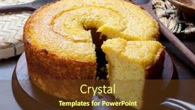  Presentation with corn - Amazing PPT layouts having delicious-fresh-corn-cake-food backdrop and a tawny brown colored foreground