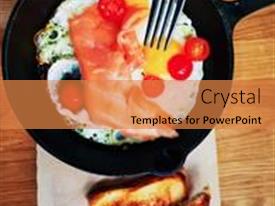 Delicious Fresh Fried Eggs PPT template 12 | CrystalGraphics