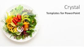  Presentation with fresh avocado - Amazing slide deck having delicious-healthy-salad-of-fresh backdrop and a white colored foreground