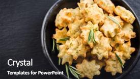  Presentation with cookies - Amazing presentation having delicious homemade cookies with parmesan backdrop and a dark gray colored foreground