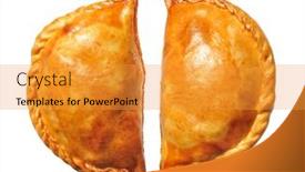  Presentation with pies - Cool new theme with delicious-hot-big-pies-pies backdrop and a gold colored foreground