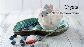  Presentation with ice frozen - Beautiful PPT layouts featuring delicious ice cream with fresh backdrop and a light gray colored foreground