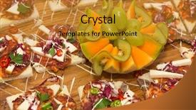  Presentation with indigenous - Beautiful slides featuring delicious indigenous croatian spicy sausage backdrop and a  colored foreground